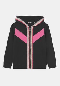 Guess JUNIOR HOODED ACTIVE - Felpa con zip - jet black