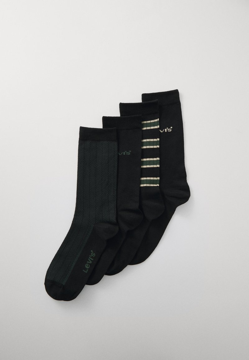 Levi's® GIFTBOX CUT 4 PACK - Chaussettes - green black combo
