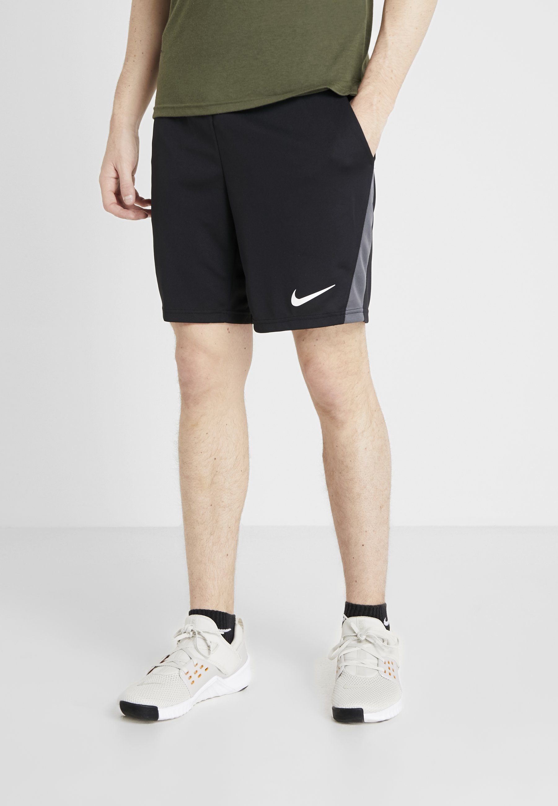 nike shorts grey and black
