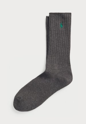 COTTON-BLEND CREW SOCKS - Calze - grey heather