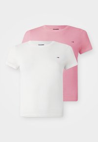 TEE 2 PACK - Lihtne T-särk - ecru/mystic pink