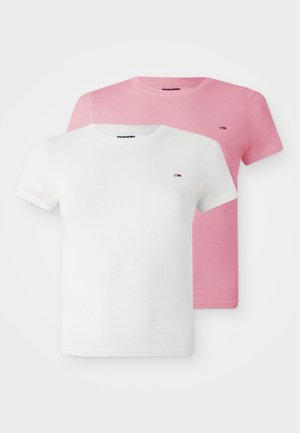 TEE 2 PACK - Basic T-shirt - ecru/mystic pink