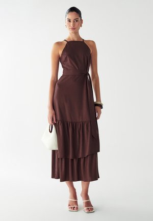 LOU TIERED - Freizeitkleid - chocolate