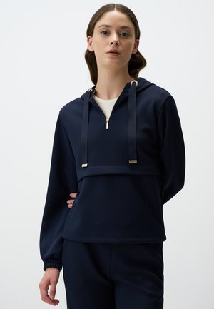 HALF-ZIP  - Kapuzenpullover - dark blue