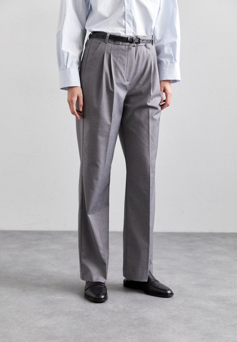 DESIGNERS REMIX - STEVEN PANTS - Trousers - grey melange, Enlarge