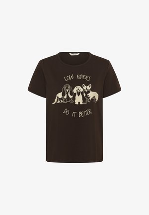 Cream, CRBOBBY - T-shirt con stampa - java with oatmeal dog
