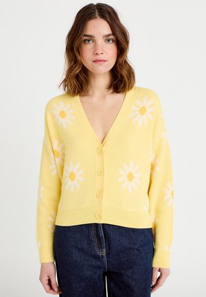 LANGE ÄRMEL - Cardigan - jaune clair