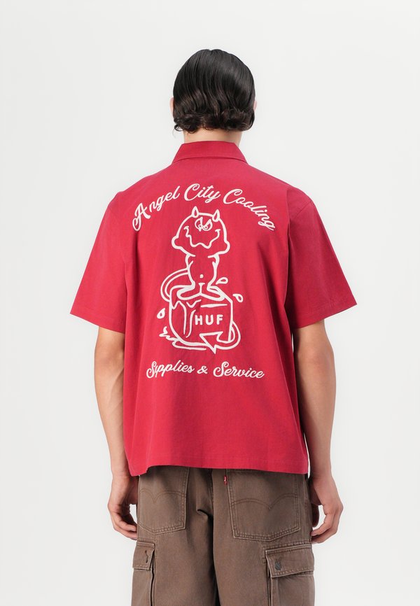 SUPPLIES SERVICE UNISEX - Button-down blouse - cardinal