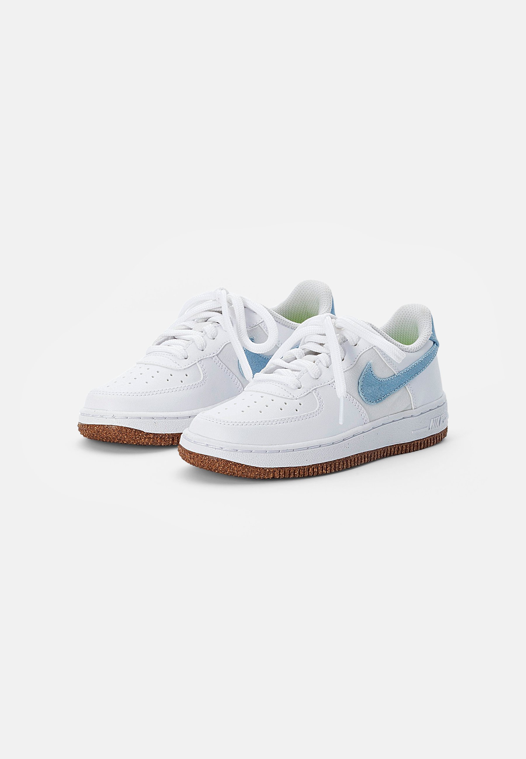 Nike Sportswear FORCE 1 LV8 M2Z2 BP UNISEX - Sneakers laag -  white/obsidian-white-black/wit - Zalando.nl