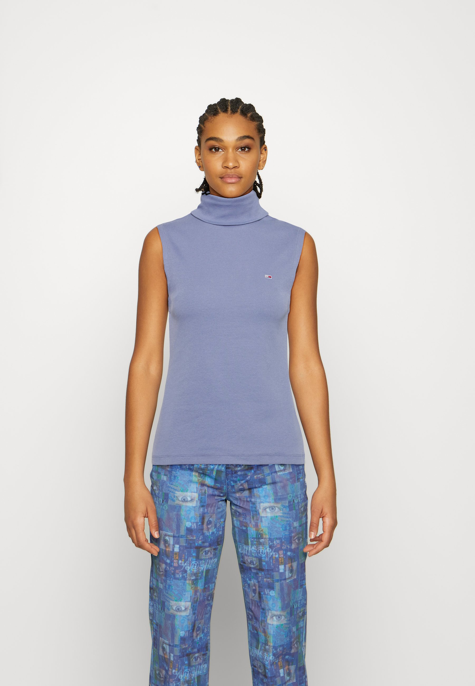 Tommy Jeans SLIM TURTLE NECK SLEEVLESS 