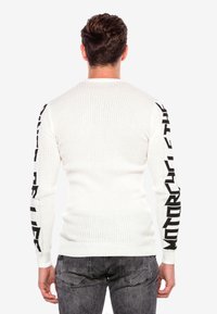 Cipo & Baxx LIFE MIT COOLEM PRINT - Pullover - white