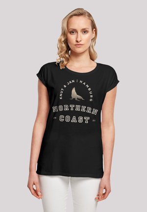 ROBBE KNUT & JAN HAMBURG - Print T-shirt - schwarz