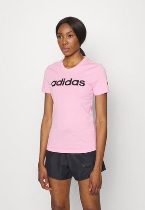 T-shirt con stampa - light pink/black