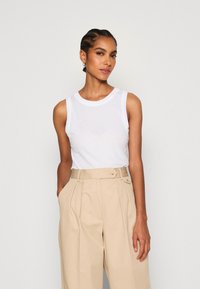 Marc O'Polo LONG ROUND NECK - Top - white