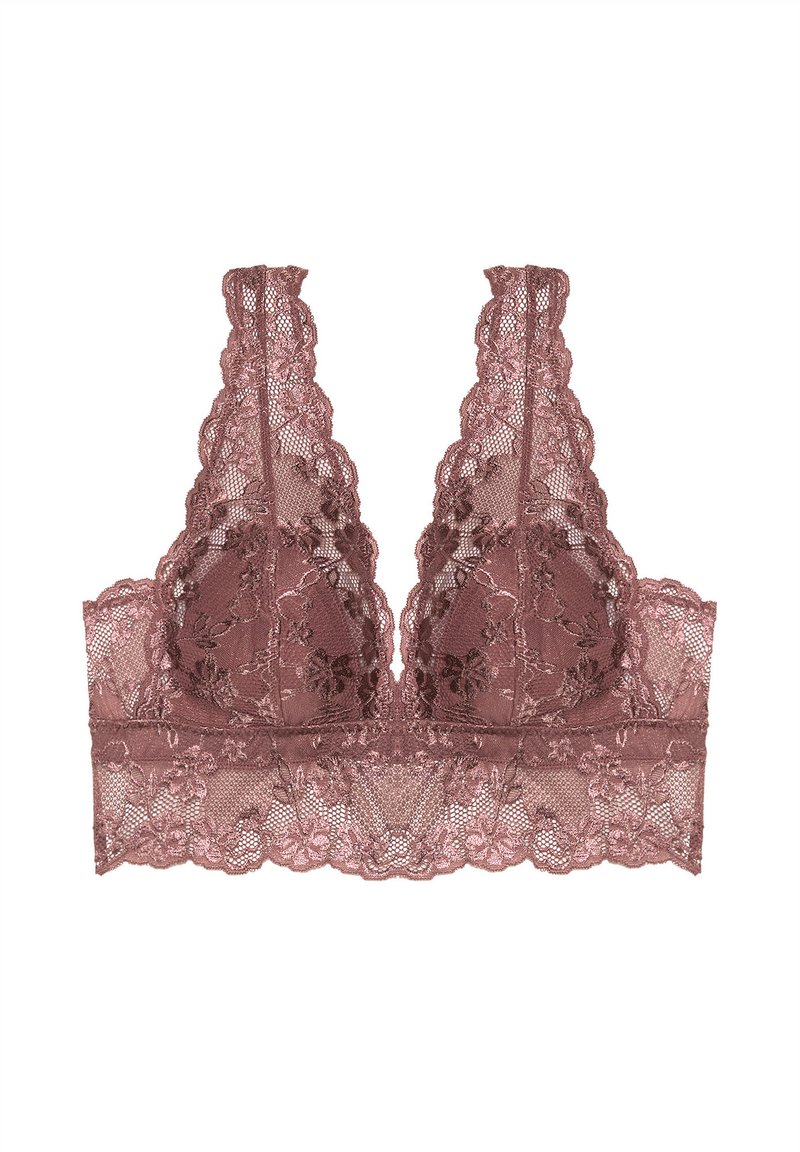 Yamamay PRIMULA - Triangle bra - light brown floral/light brown - Zalando