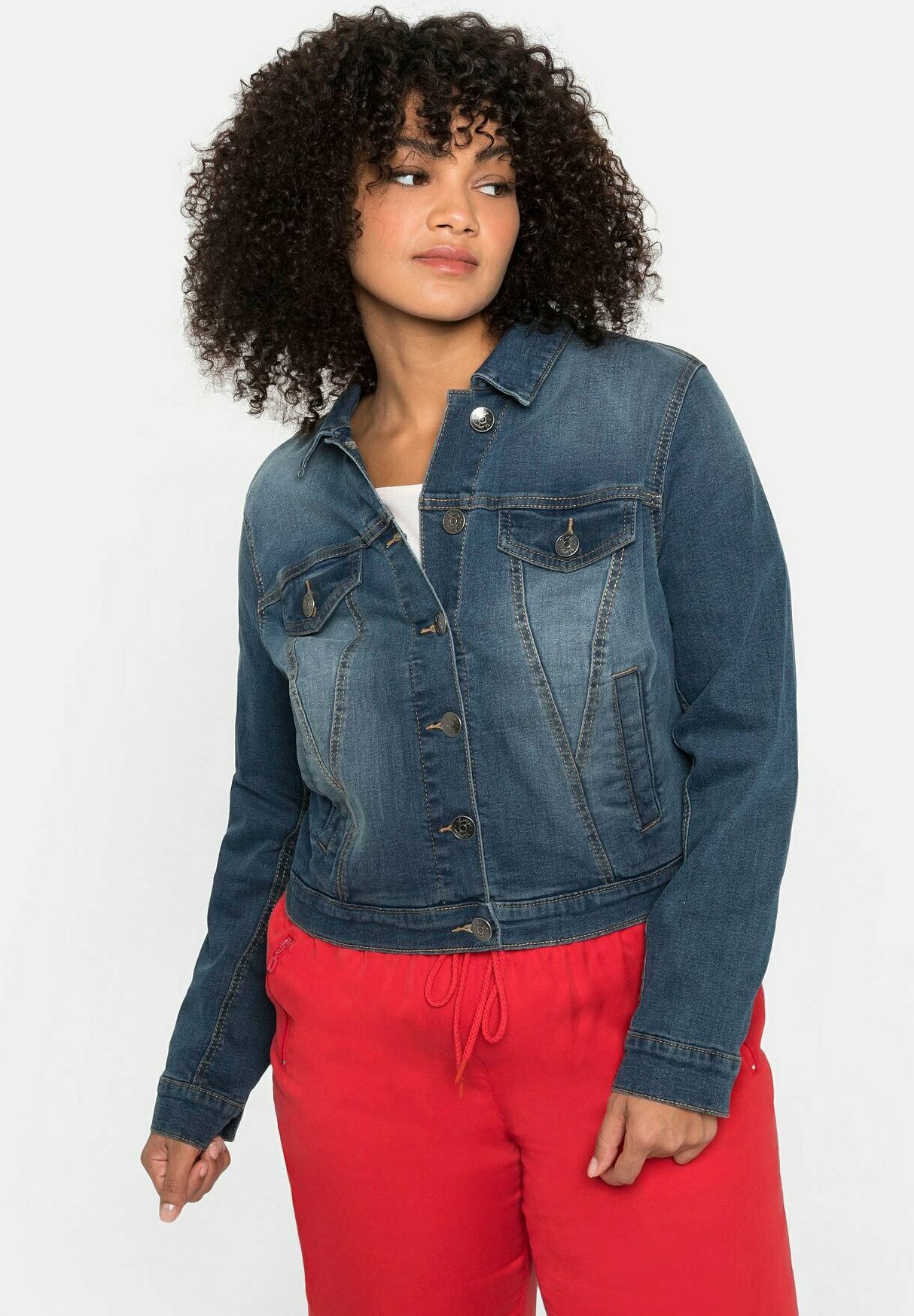 Sheego Giacca di jeans - blue denim/blu denim - Zalando.it