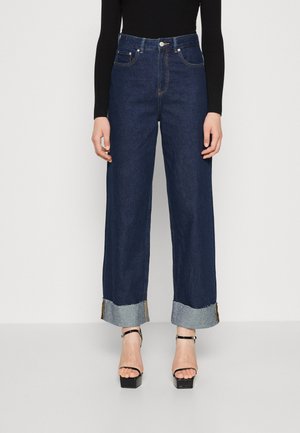 Wide Leg - dark-blue denim