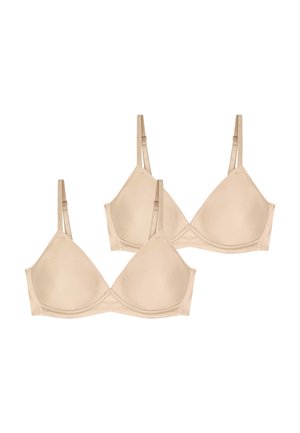 2-PACK - Bøjle-bh - beige