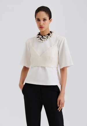 AVA SEQUIN - Tops - vanilla