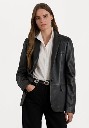 LAMBSKIN BLAZER - Sako - black