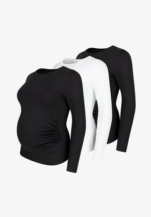 M.M.C., 3 PACK - Langarmshirt - schwarz weiß