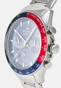 Tommy Hilfiger OWEN - Karóra - silver-coloured/blue/red