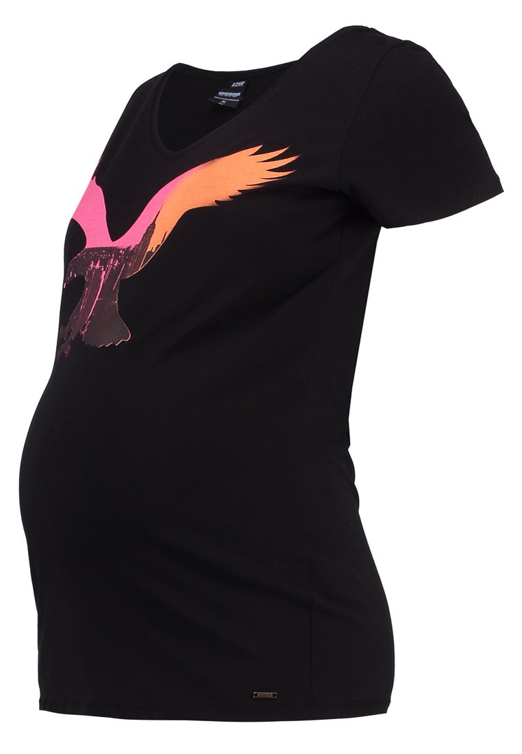 love2wait T-shirt print zwart