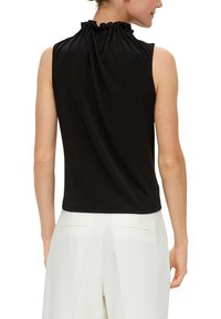 s.Oliver BLACK LABEL OHNE ÄRMEL - Top - schwarz