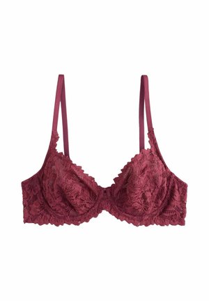 Next, NON PADDED FULL CUP FIT - LACE ULTIMATE COMFORT BRA - Underwired bra - burgundy red