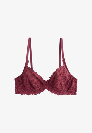 Next, NON PADDED FULL CUP FIT - LACE ULTIMATE COMFORT BRA - Underwired bra - burgundy red