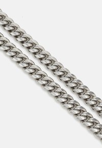 Orelia CHUNKY FLAT CURB SOLID NECKLACE UNISEX - Smykke - silver-coloured