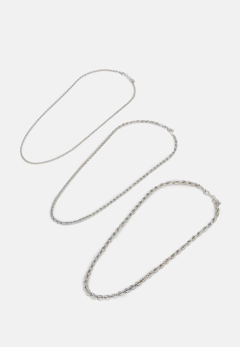 Jack & Jones JACMOUI GIFTBOX UNISEX 3 PACK Collana silvercoloured