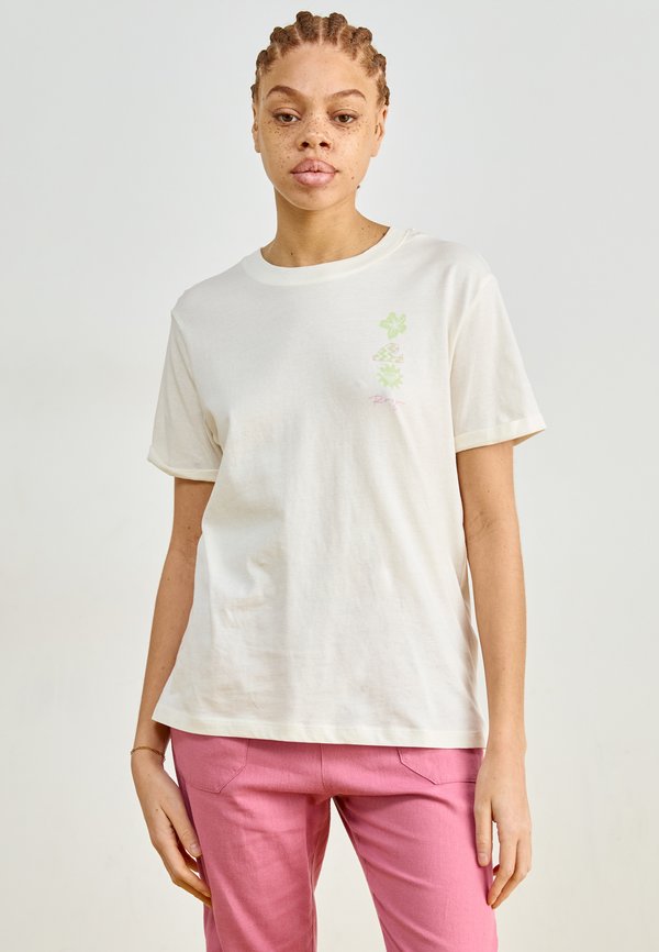 OCEAN ART - Print T-shirt - egret