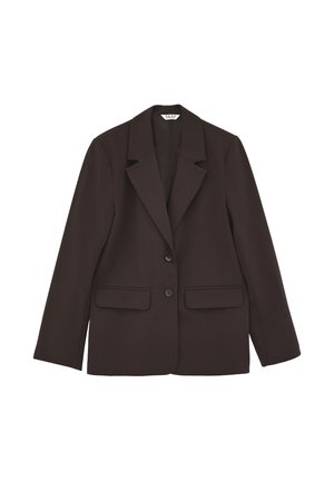 OXXO, OXXO OVERSIZE BLAZER JACKET WITH SLIT DETAIL - Blazer - chocolate torte