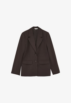 OXXO, OXXO OVERSIZE BLAZER JACKET WITH SLIT DETAIL - Blazer - chocolate torte