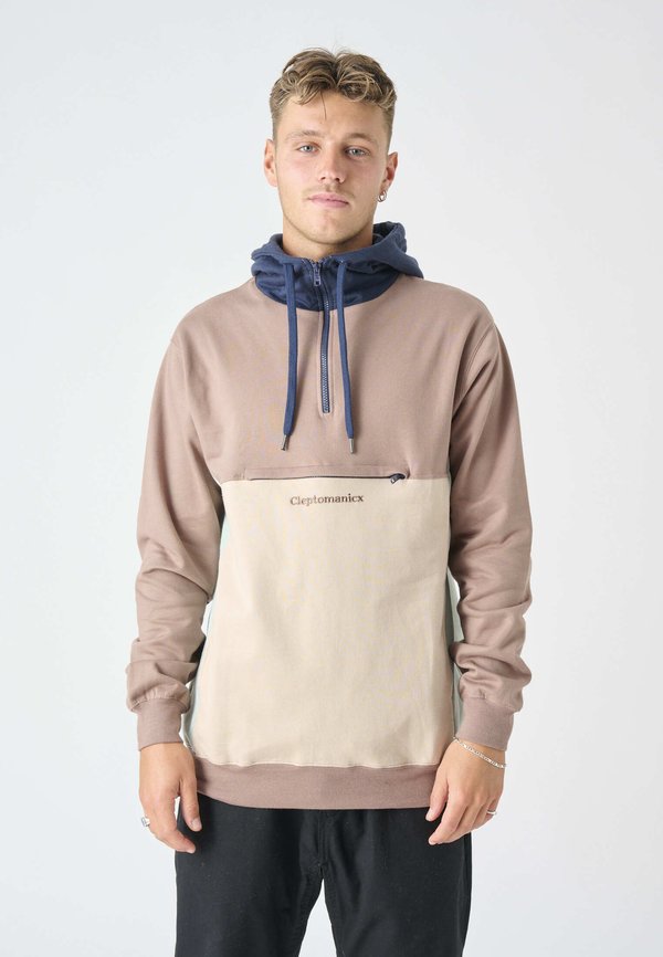 Kapuzenpullover - deep taupe