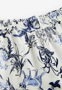 Next Hlače - white blue animal print