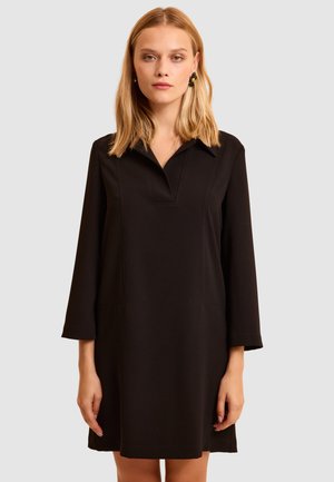 LONG-SLEEVED SHIRT COLLAR  - Blousejurk - black
