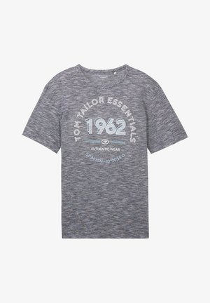 TOM TAILOR, MIT LOGO - T-Shirt print - dark blue stripe