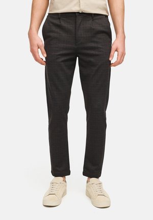 CLUB TEXTURE - Chino - brown check