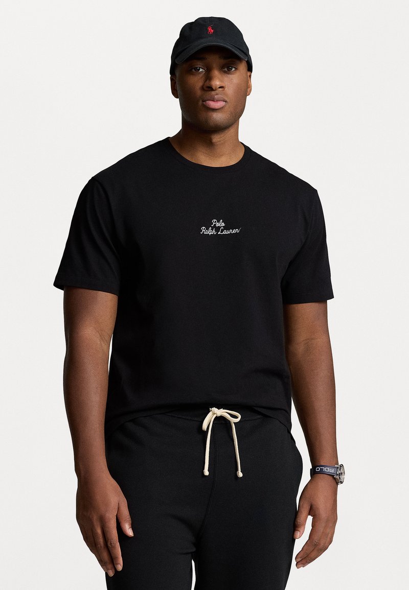 Polo Ralph Lauren Big & Tall - EMBROIDERED-LOGO JERSEY T-SHIRT - T-shirt basic - black, Ingrandire