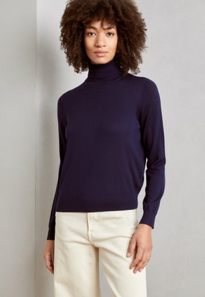 ROLL NECK - Strickpullover - navy