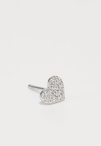 PATTARAPHAN PAVÉ TINY LOVER STUD UNISEX - Fülbevalók - silver coloured
