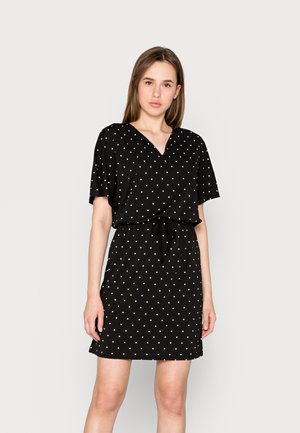 JDYALINA DRESS - Vestido de dia - black/cloud dancer