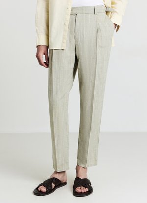Pantaloni - verde militare melange