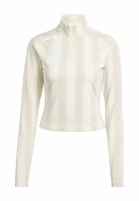 HALF-ZIP GRAPHIC FOOTBALL  - Langærmet T-shirt - off white