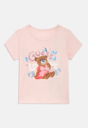 Guess, TODDLER - Nyomott mintás póló - blushed bride