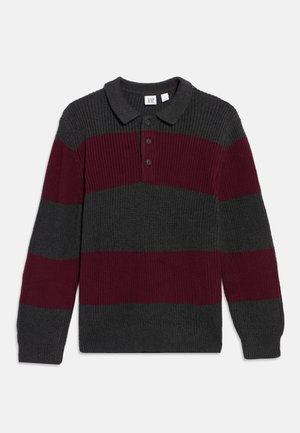 SWEATER BOYS - Džemper - dark red/black