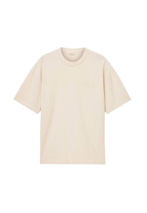 AllSaints, XANDER SHORT SLEEVE CREW - T-shirts basic - muted white