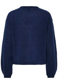 PCIDA O NECK CARDIGAN - Kardiganas - maritime blue